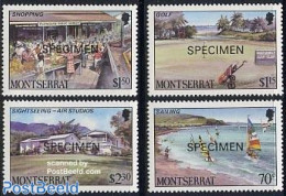 Montserrat 1986 Tourism 4v SPECIMEN, Mint NH, Sport - Various - Street Life - Tourism - Non Classés