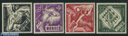 Monaco 1953 Olympic Games Helsinki 4v, Mint NH, Sport - Fencing - Olympic Games - Shooting Sports - Ongebruikt