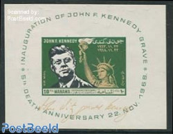 Manama 1968 J.F. Kennedy S/s, Mint NH, History - American Presidents - Manama