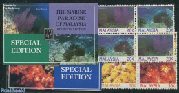 Malaysia 1995 Corals, 2 Booklets, Mint NH, Nature - Stamp Booklets - Non Classés
