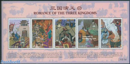Micronesia 1999 Romance Of The Three Kingdoms 5v M/s (5x50c), Mint NH, Nature - Horses - Art - Fairytales - Contes, Fables & Légendes