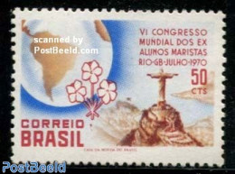 Brazil 1970 Marist Congress 1v, Mint NH, Science - Various - Education - Maps - Art - Sculpture - Neufs