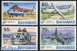 Bahamas 1995 50 Years UNO 4v, Mint NH, History - Transport - United Nations - Helicopters - Aircraft & Aviation - Helicopters