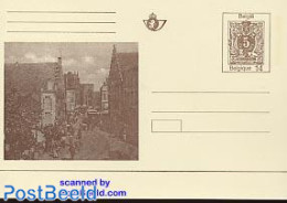 Belgium 1991 Postcard Gandae 91, Unused Postal Stationary, Various - Stamps On Stamps - Street Life - Covers & Documents