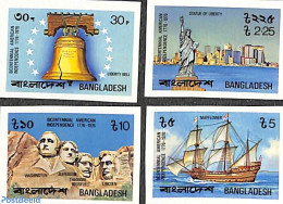 Bangladesh 1976 American Bicentenary 4v Imperforated, Mint NH, History - Transport - US Bicentenary - Ships And Boats .. - Boten