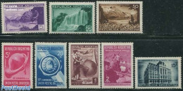 Argentina 1939 World Postal Congress 8v, Unused (hinged), Nature - Various - Water, Dams & Falls - U.P.U. - Globes - Unused Stamps