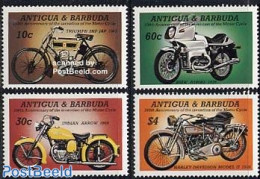 Antigua & Barbuda 1985 Motor Cycle Centenary 4v, Mint NH, Transport - Motorcycles - Motos