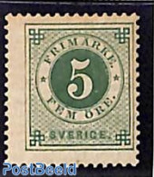Sweden 1886 5o, Stamp Out Of Set, Unused (hinged) - Ongebruikt