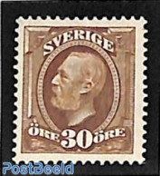 Sweden 1891 30o, Stamp Out Of Set, Unused (hinged) - Ongebruikt
