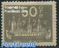 Sweden 1924 50o, Stamp Out Of Set, Unused (hinged) - Ongebruikt