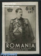 Romania 1932 EFIRO Expo 1v, Imperforated (from S/s), Mint NH, History - Kings & Queens (Royalty) - Philately - Ungebraucht