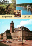 72639706 Geyer Binge Geyerscher Teich Badestrand Miniaturen August Bebel Strasse - Geyer