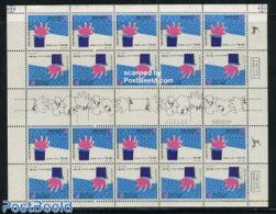 Israel 1989 Greeting Stamps M/s, Mint NH - Nuevos (con Tab)