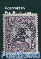 Hungary 1919 Debrecen, 15f+2f, Stamp Out Of Set, Unused (hinged) - Unused Stamps