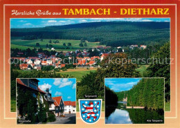 72639700 Tambach-Dietharz Panorama Hoegstrasse Alte Talsperre Wappen Tambach-Die - Tambach-Dietharz