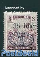 Hungary 1919 Debrecen, 35f On 3f, Stamp Out Of Set, Unused (hinged) - Neufs