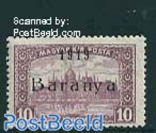 Hungary 1919 Baranya, 10Kr, Stamp Out Of Set, Unused (hinged) - Nuevos