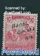 Hungary 1919 Banat Bacska, 10f, Stamp Out Of Set, Unused (hinged) - Ongebruikt