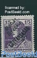 Hungary 1919 Banat Bacska, 15f, Stamp Out Of Set, Unused (hinged) - Neufs