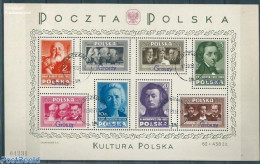 Poland 1950 S/s With Groszy Overprints, With Tiny Spot, Used Stamps - Usados