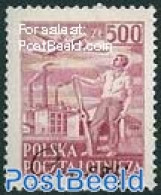 Poland 1950 Soviet Friendship 1V With Groszy Overprints, Mint NH, Transport - Various - Aircraft & Aviation - Industry - Unused Stamps