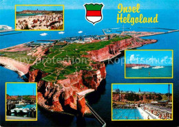 72639686 Insel Helgoland Nordseebad Fliegeraufnahme Kueste Strand Schwimmbad Hel - Helgoland