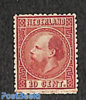 Netherlands 1867 10c, Type II, Perf. 13.5, Stamp Out Of Set, Unused (hinged) - Ongebruikt