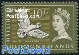 Solomon Islands 1965 10Sh, Stamp Out Of Set, Mint NH, Nature - Birds - Solomoneilanden (1978-...)