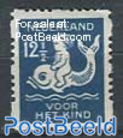 Netherlands 1929 12.5c, Sync. Perf.Stamp Out Of Set, Unused (hinged), Nature - Fish - Neufs