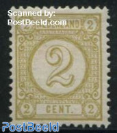 Netherlands 1894 2c Olive Yellow, Stamp Out Of Set, Unused (hinged) - Nuevos