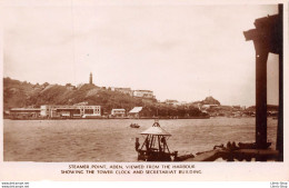 Aden ± 1930 - Steamer Point - Viewed From The Harbour Showing The Tower Clock - Photographed By A. ABASSI - Yémen