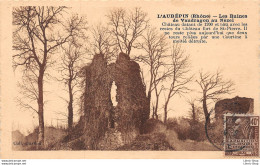 L'AUBÉPIN (69) CPA 1931 - Les Ruines De Vaudragon Au Nézel - Coll. GARDON - Other & Unclassified
