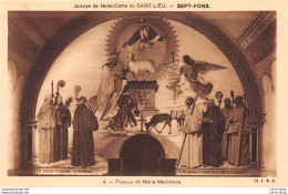 SEPT- FONS (03) CPA ± 1950  Abbaye De Notre Dame De Saint Lieu  Fresque De Marie Médiatrice - Cliché  J.B.E. N°9 - Autres & Non Classés