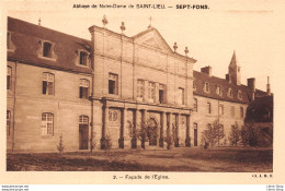 SEPT- FONS (03) - CPA ± 1950 - Abbaye De Notre Dame De Saint Lieu - Façade De L'Église - Cliché  J.B.E. N°2 - Otros & Sin Clasificación