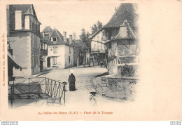 SALIES-du-BÉARN (64) CPA < 1904 - Place De La Trompe - G. PONDARRÉ Et FILS, Éd., Orthez - Salies De Bearn
