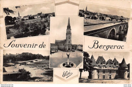 SOUVENIR DE BERGERAC (24) CPSM ±1950 - Multivues - Éd. ELCÉ - Bergerac