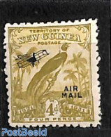 British New Guinea 1931 4p, Stamp Out Of Set, Unused (hinged), Nature - Transport - Birds - Aircraft & Aviation - Vliegtuigen