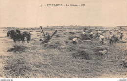 Agriculture - En Beauce (28) CPA±1910 - La Moisson - Batteuse Mécanique Attelée à 2 Chevaux Éd. ND N°77 - Altri & Non Classificati