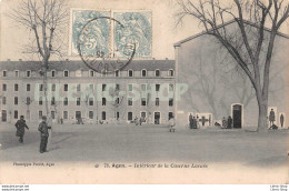 AGEN (47) CPA 1906 -  Intérieur De La Caserne Lacuée - Phototypie PERRET, AGEN - Agen