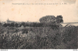 VILLEVÈQUE  (49) CPA ±1920 - Les Bords Du Loir Pris En Amont Du Pont - L.V. Phot. - Sonstige & Ohne Zuordnung