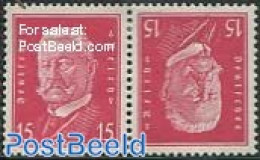 Germany, Empire 1928 15pf, Tete Beche Pair, Unused (hinged) - Zusammendrucke