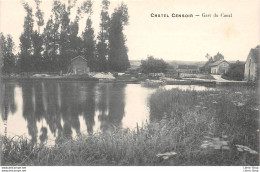 CHATEL-CENSOIR (89) La Gare Du Canal - Coll. J.D à SENS - Autres & Non Classés