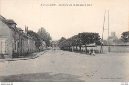 APPOIGNY (89) CPA ±1932 - Entrée De La Grande Rue - NORDMANN Éditeur, Auxerre - Appoigny