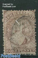 New Zealand 1871 1P Brown, WM1, Used, Used Stamps - Usati