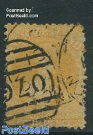 New Zealand 1864 4c Yellow, WM I, Used, Used Stamps - Usados