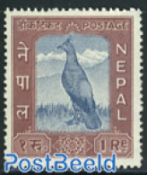 Nepal 1959 1r, Stamp Out Of Set, Mint NH, Nature - Birds - Nepal