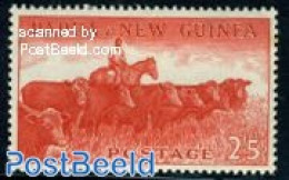 Papua New Guinea 1952 2Sh5p, Stamp Out Of Set, Mint NH, Nature - Cattle - Papua New Guinea