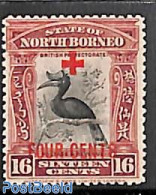 North Borneo 1918 16c, Stamp Out Of Set, Unused (hinged), Nature - Birds - Bornéo Du Nord (...-1963)