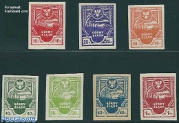 Poland 1921 East Upper Silesia 7v, Imperforated, Unused (hinged) - Nuevos