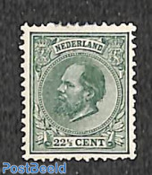 Netherlands 1872 22.5c, Perf. 12.5:12, Large Holes, Unused (hinged) - Unused Stamps